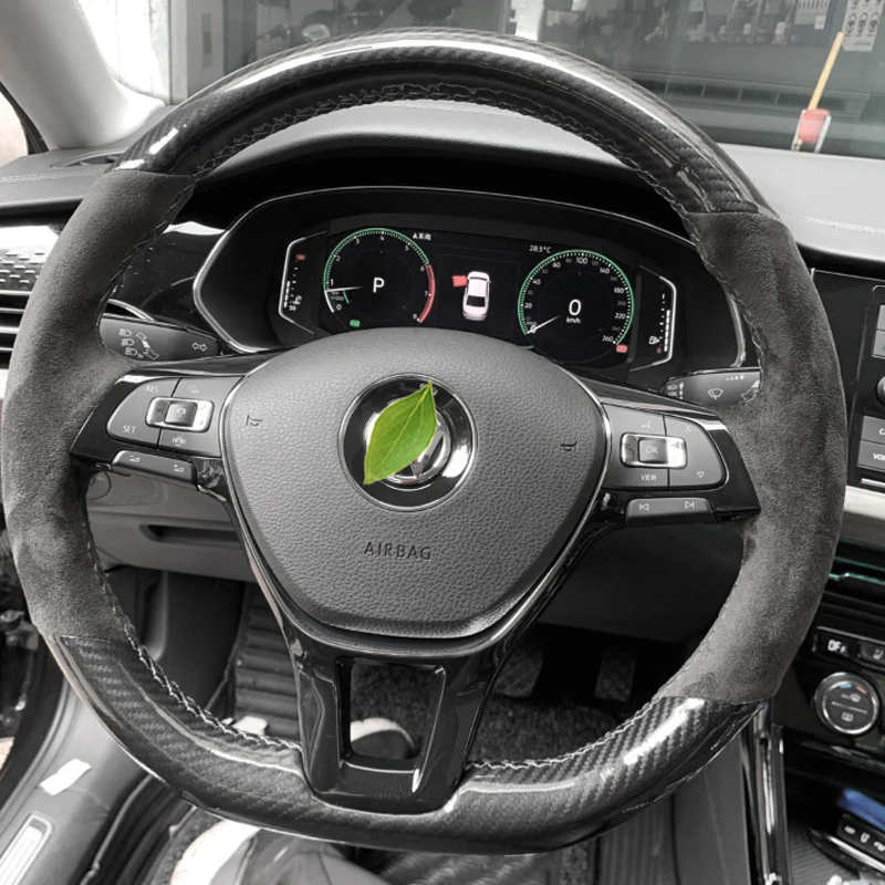 5D Carbon Fiber & Suede Leather Yellow Thread Steering Wheel Hand Sewing Wrap Cover Fit For Volkswagen Golf 7 Mk7 Passat B8
5D Carbon Fiber & Suede Leather Yellow Thread Steering Wheel Hand Sewing Wrap Cover Fit For Volkswagen Golf 7 Mk7 Passat B8