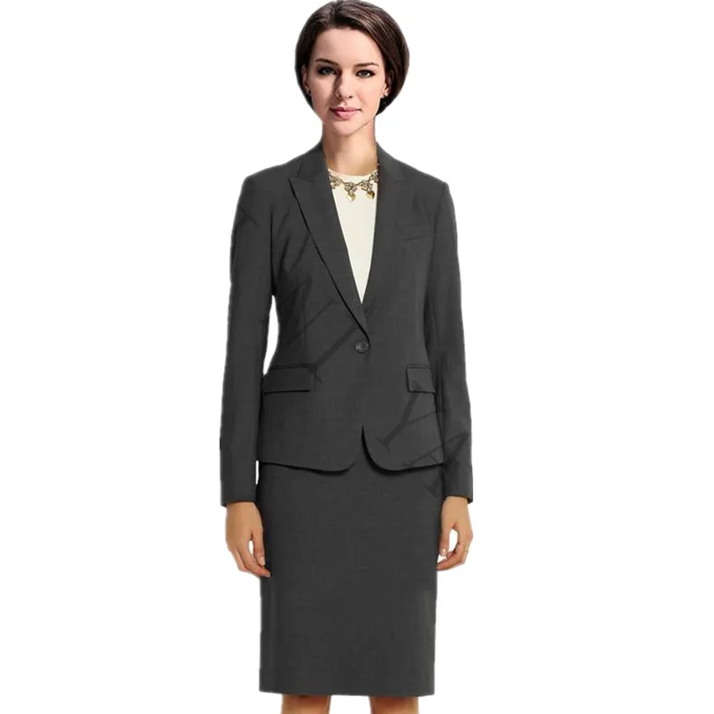 New Women Skirt Suits Charcoal Fashion Elegant Solid Long-Sleeve Knee-Length Slim Formal Female Work Jacket + Skirt Sets XS-4XL
New Women Skirt Suits Charcoal Fashion Elegant Solid Long-Sleeve Knee-Length Slim Formal Female Work Jacket + Skirt Sets XS-4XL