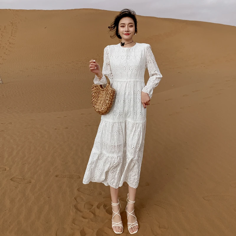 Make love platycodon grandiflorum French gentle fairy long closed show thin waist lace white dress for a holiday
Make love platycodon grandiflorum French gentle fairy long closed show thin waist lace white dress for a holiday