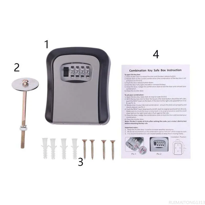 Wall Mount Key Storage Secret Box Organizer 4 Digit Combination Password Security Code Lock No Key Home Key Safe Box Caja Fuerte
Wall Mount Key Storage Secret Box Organizer 4 Digit Combination Password Security Code Lock No Key Home Key Safe Box Caja Fuerte