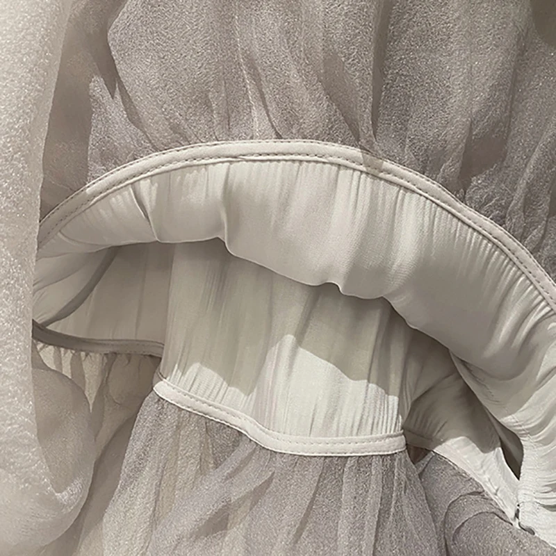 VGH Ball Gown Mini Skirt For Women High Waist Casual Large Size Patchwork Mesh Skirts Female Fashion New Clothing Summer Tide
VGH Ball Gown Mini Skirt For Women High Waist Casual Large Size Patchwork Mesh Skirts Female Fashion New Clothing Summer Tide