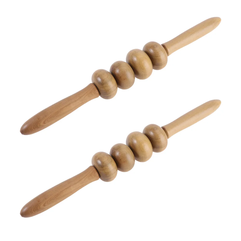 2pcs Wooden Health Stick Household Fitness Equipment Roller Massager
2pcs Wooden Health Stick Household Fitness Equipment Roller Massager