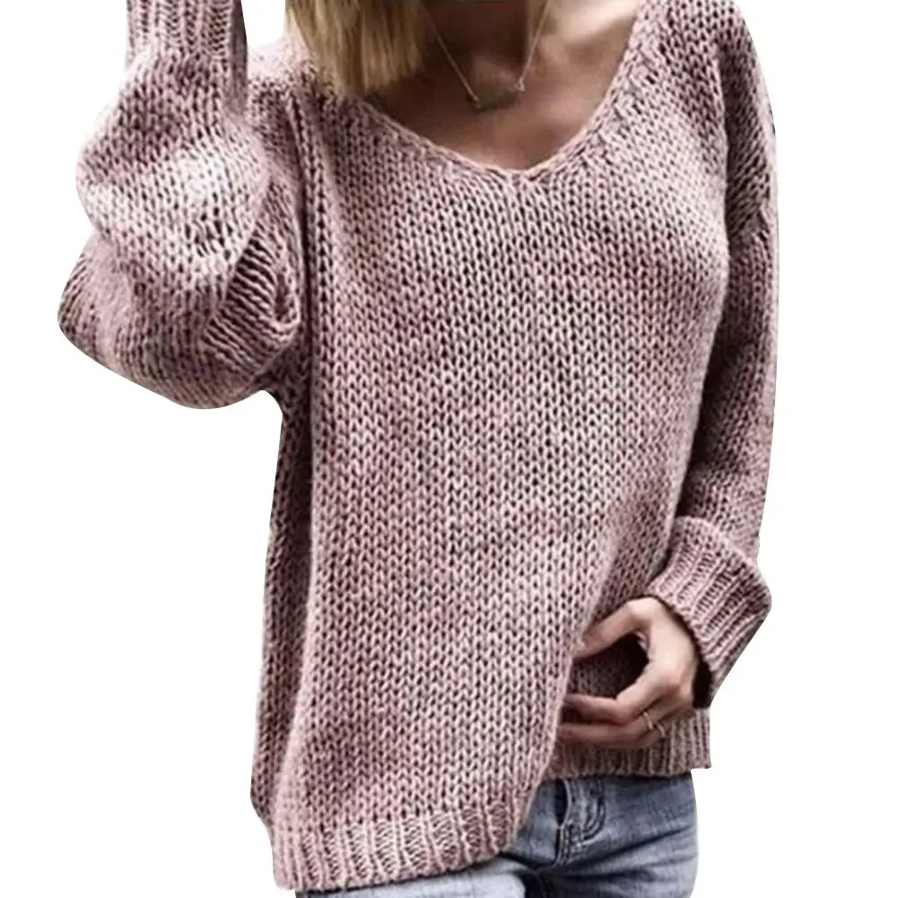 Women Sweater Autumn Fashion Casual Loose Pullovers Sweater V-Neck Women's Sexy Tops Ladies Knitwear sweter
Women Sweater Autumn Fashion Casual Loose Pullovers Sweater V-Neck Women's Sexy Tops Ladies Knitwear sweter