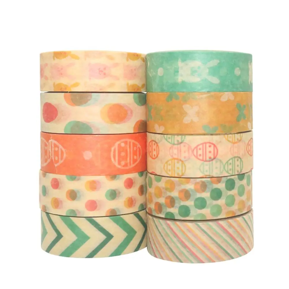 10pcs/set Easter Masking Tape Set Creative DIY Paper Tape Set For Journal Decoration Gift Packaging Decoration Wall Furniture
10pcs/set Easter Masking Tape Set Creative DIY Paper Tape Set For Journal Decoration Gift Packaging Decoration Wall Furniture