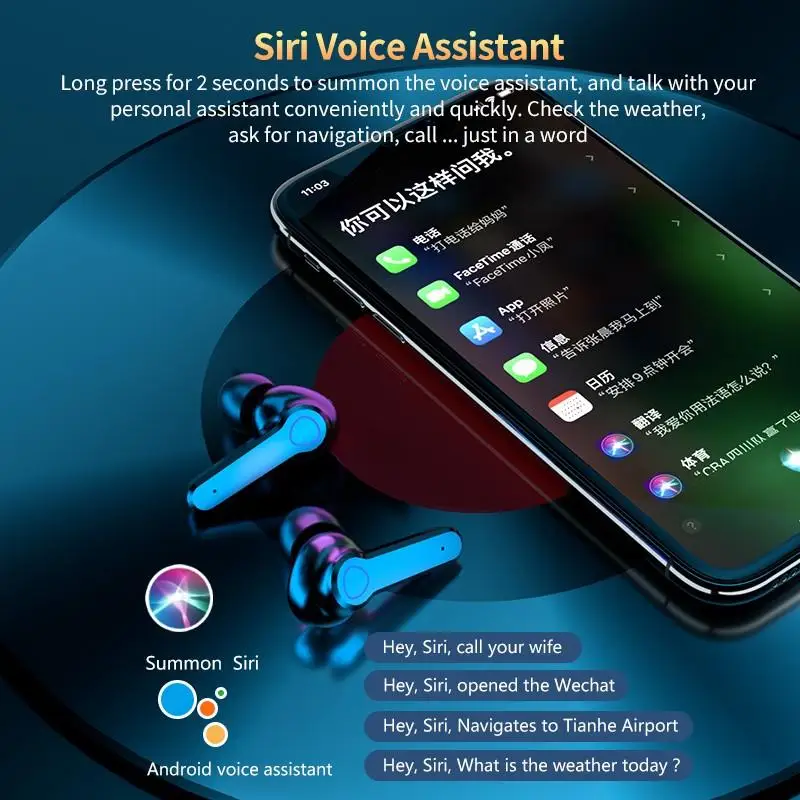TWS Wireless Earphones M19 Bluetooth 5.1 Headphone Noise Reduction Touch Hifi Stereo Headset With Mirror Charging Case&Flashligt
TWS Wireless Earphones M19 Bluetooth 5.1 Headphone Noise Reduction Touch Hifi Stereo Headset With Mirror Charging Case&Flashligt