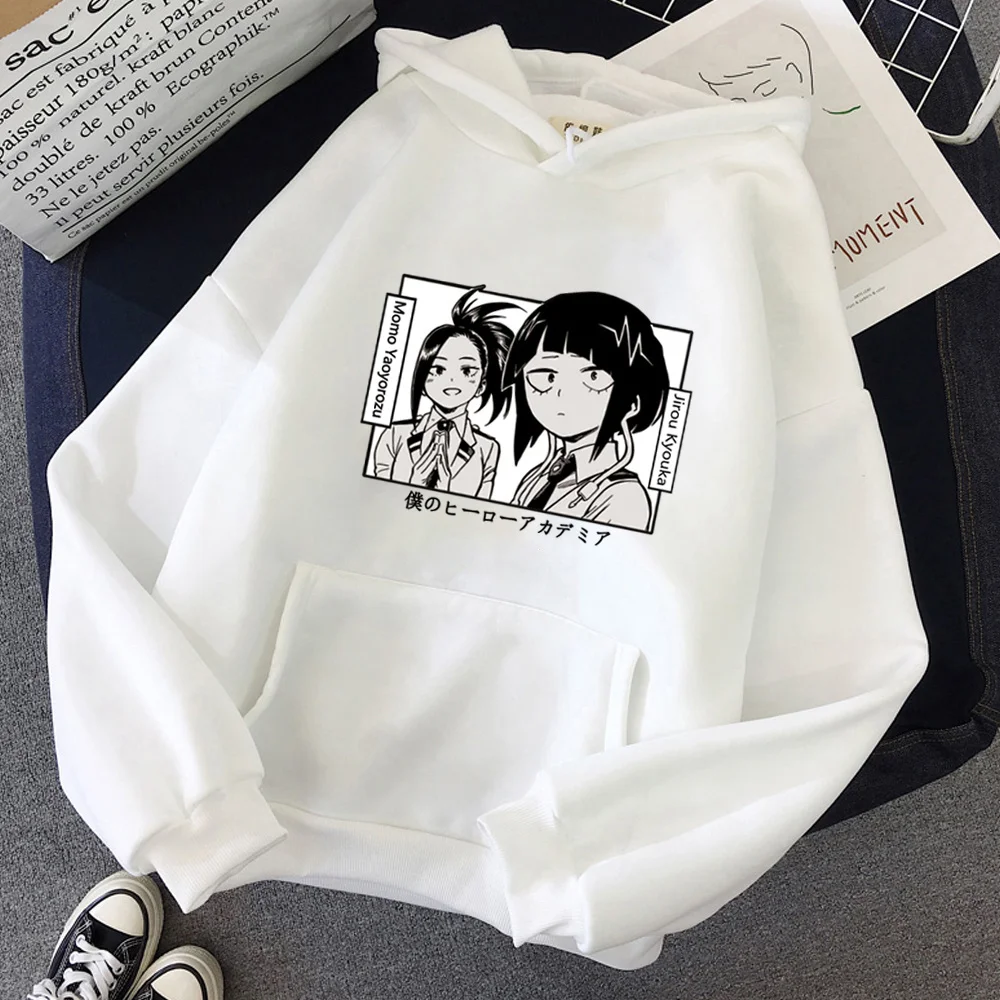 My Hero Academia Hoodies Anime Cosplay Yaoyorozu Jirou Kyouka Print Sweater Women Men Loose Oversized Casual Solid Sweatshirt
My Hero Academia Hoodies Anime Cosplay Yaoyorozu Jirou Kyouka Print Sweater Women Men Loose Oversized Casual Solid Sweatshirt
