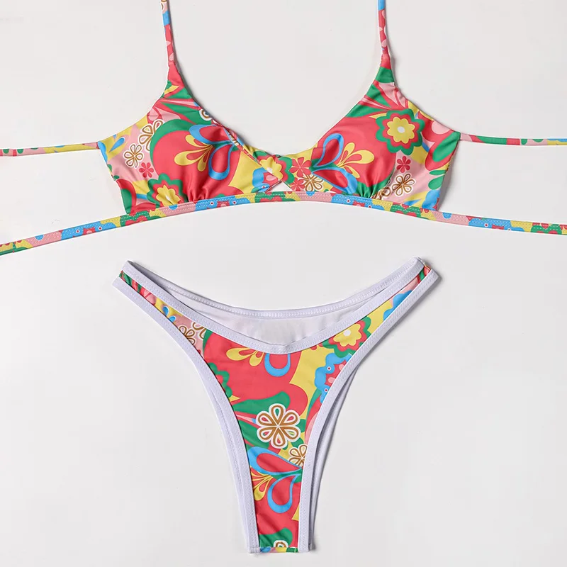 Floral Print Bikinis Sexy High Cut Bathing Suit Women Padded Bra Swimwear 2021 Strap Swimsuit Hollow Out Bikini Set Beach Wear
Floral Print Bikinis Sexy High Cut Bathing Suit Women Padded Bra Swimwear 2021 Strap Swimsuit Hollow Out Bikini Set Beach Wear