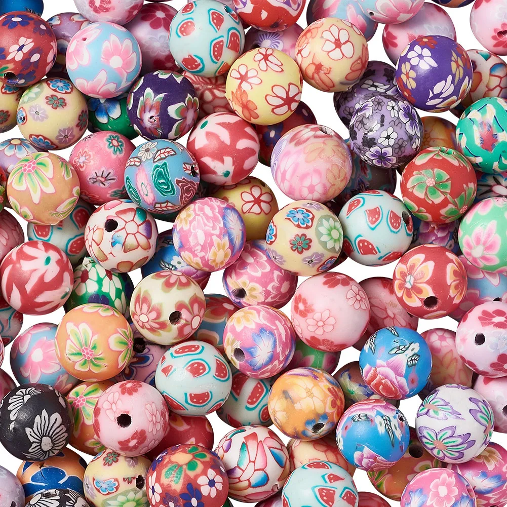 500pcs Handmade Flower Pattern Polymer Clay Round Beads for Jewelry Making Mixed Color, 8mm, Hole: 1~1.5mm
500pcs Handmade Flower Pattern Polymer Clay Round Beads for Jewelry Making Mixed Color, 8mm, Hole: 1~1.5mm