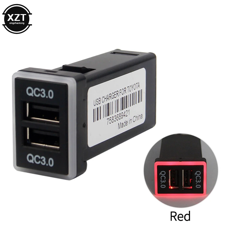 Автомобильное зарядное устройство QC3.0 5 В 3 А 9 2 двойной USB-адаптер для телефона КПК