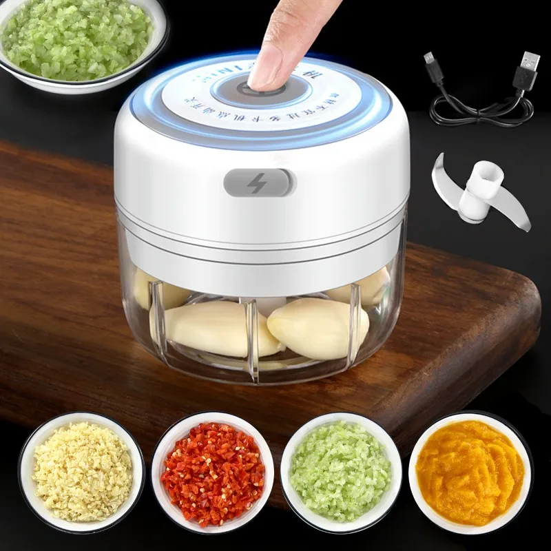 Electric Kitchen Chopper Garlic Masher Meat Grinder Mini Food Garlic Vegetable Chili Chopper Crusher Rechargeable Food Processor
Electric Kitchen Chopper Garlic Masher Meat Grinder Mini Food Garlic Vegetable Chili Chopper Crusher Rechargeable Food Processor
