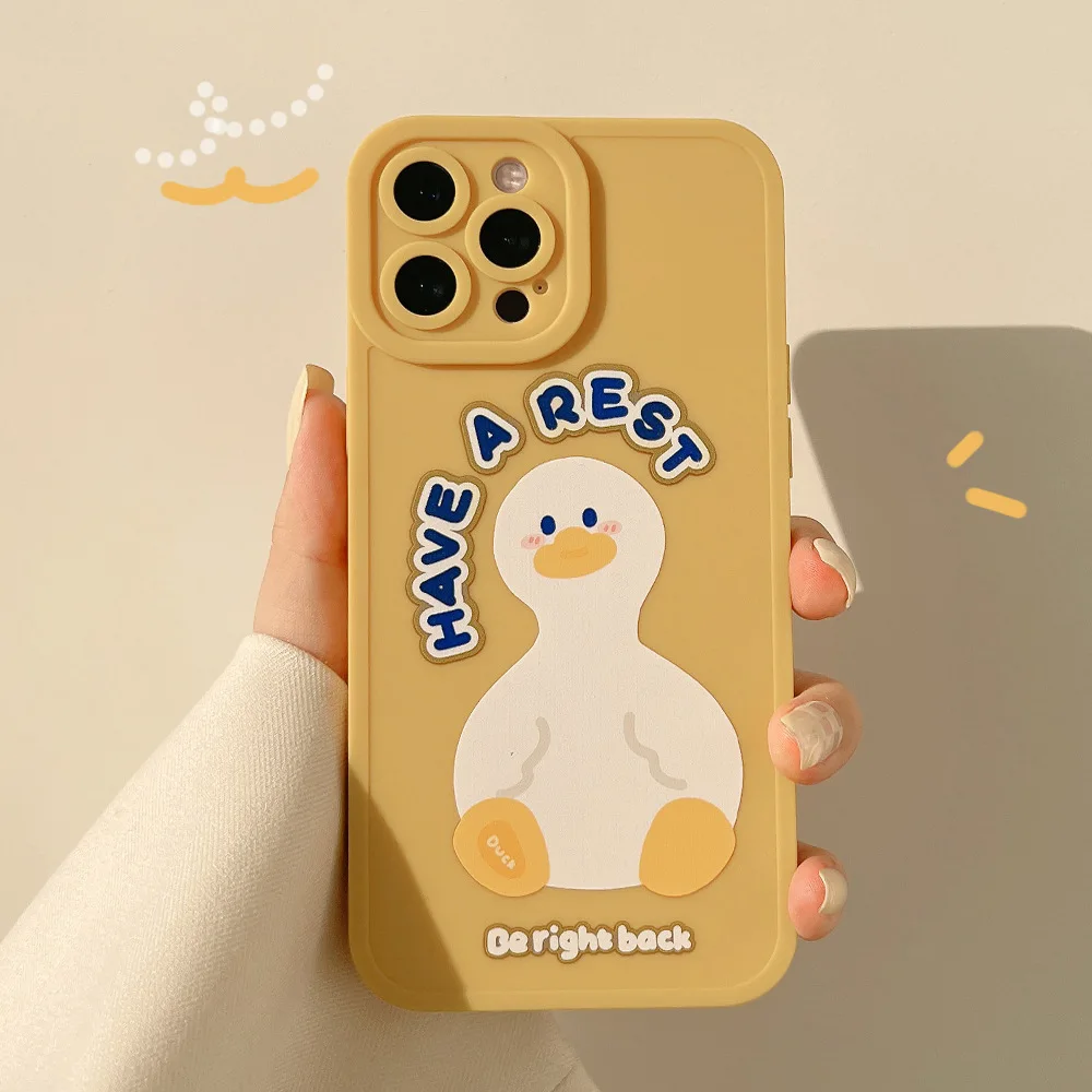 Cute Cartoon Animal Duck Korean Phone Case For iPhone 11 12 13 Pro Mini Xs Max X Xr 7 8 Puls SE Cases Soft Silicone Cover
Cute Cartoon Animal Duck Korean Phone Case For iPhone 11 12 13 Pro Mini Xs Max X Xr 7 8 Puls SE Cases Soft Silicone Cover