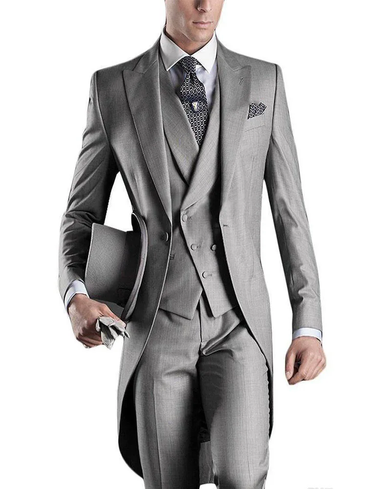 Tailor Custom Made Purple/White/Black/Grey/Light Grey/Burgundy/Blue Blazer Men Party Suit For Wedding Tuxedos(Jacket+Pants+Vest)
Tailor Custom Made Purple/White/Black/Grey/Light Grey/Burgundy/Blue Blazer Men Party Suit For Wedding Tuxedos(Jacket+Pants+Vest)