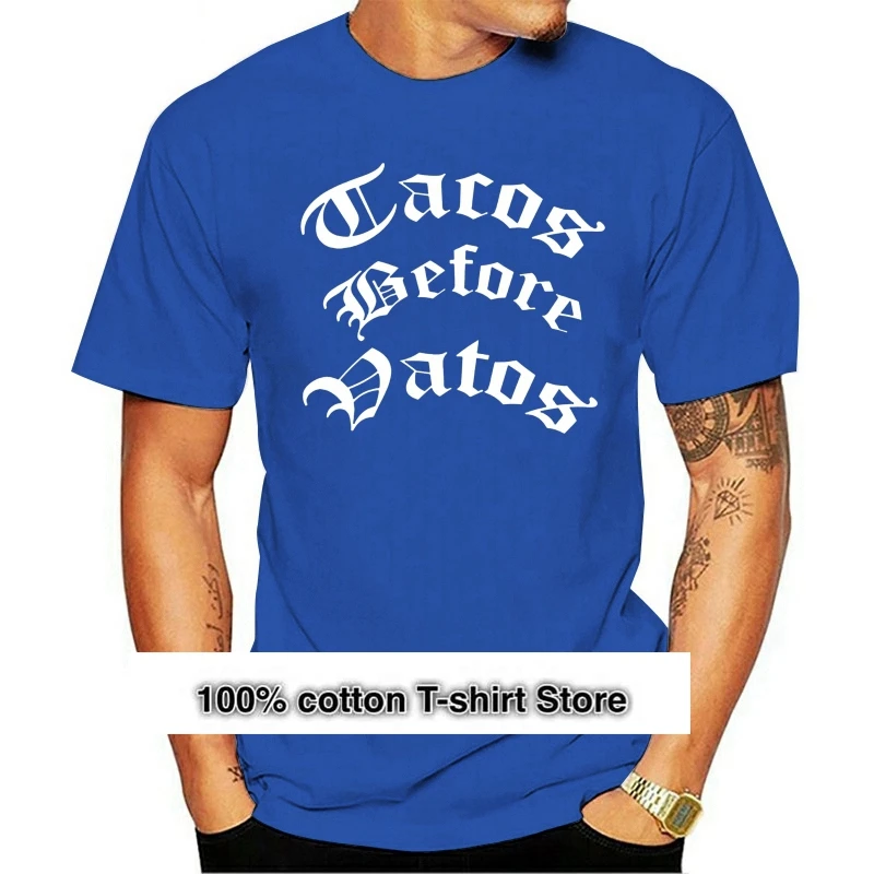 2021 Leisure Fashion 100% Cotton T-shirtTacos Before Vatos Chola Cholo Old Engli - Datos Popular Tagless
2021 Leisure Fashion 100% Cotton T-shirtTacos Before Vatos Chola Cholo Old Engli - Datos Popular Tagless