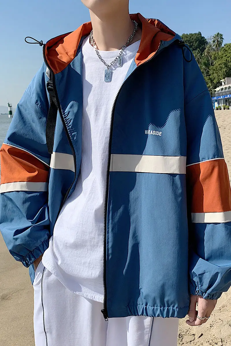 2021 Spring And Autumn New Youth Popular Korean Men's Loose Color Matching Jacket Fashion Casual All-match Hooded Top
2021 Spring And Autumn New Youth Popular Korean Men's Loose Color Matching Jacket Fashion Casual All-match Hooded Top