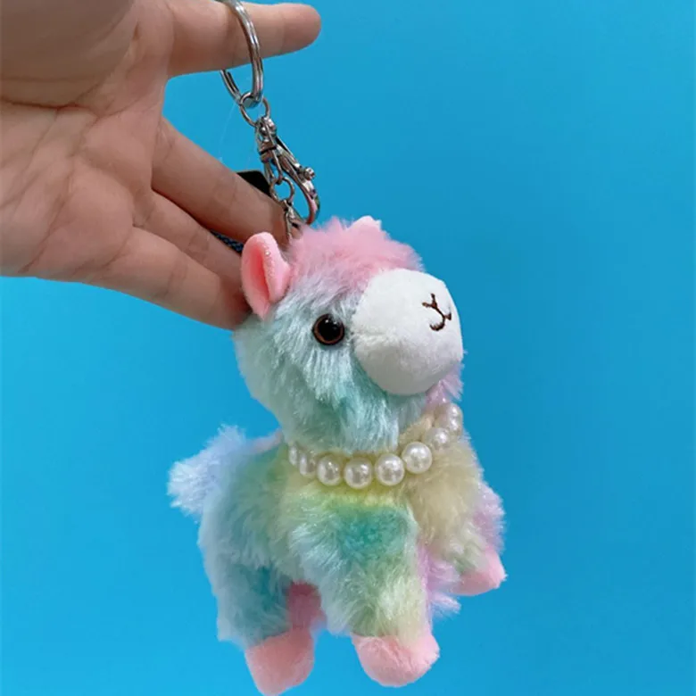 12CM new gorgeous pearl alpaca doll plush toy keychain pendant horse doll pendant Hanging Decorations
12CM new gorgeous pearl alpaca doll plush toy keychain pendant horse doll pendant Hanging Decorations