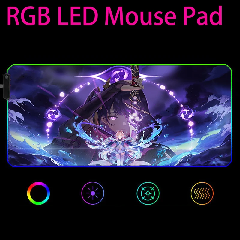 Hu Tao Genshin Impact RGB XXL Large Mause Gamer Mouse Mats Mousepad 90X30CM Anime Mausepad Keyboards Computer Peripherals 90X30 
Hu Tao Genshin Impact RGB XXL Large Mause Gamer Mouse Mats Mousepad 90X30CM Anime Mausepad Keyboards Computer Peripherals 90X30