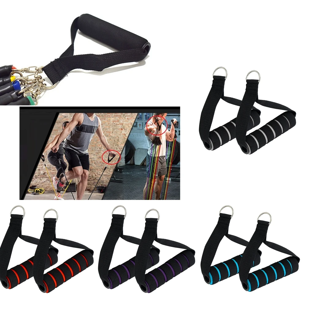 1 Pair Resistance Bands Handle with Strong Nylon Strap D-rings for Fitness Exercise
1 Pair Resistance Bands Handle with Strong Nylon Strap D-rings for Fitness Exercise