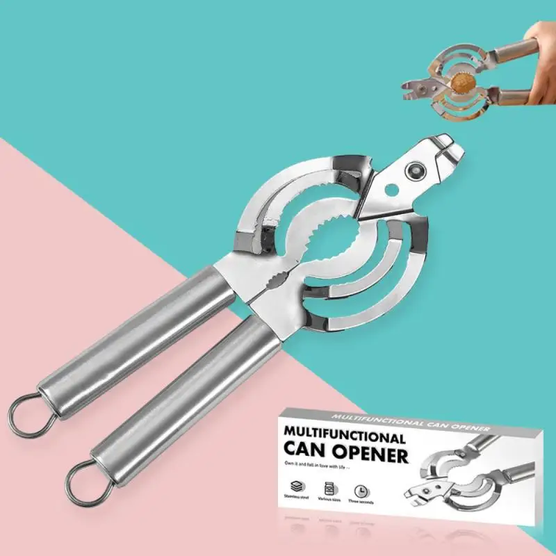 Multi-functional Jar Opener Stainless Steel Handy Screw Cap Multi-purpose Bottle Lid Wrench Kitchen Gadgets Hand Tool Opener
Multi-functional Jar Opener Stainless Steel Handy Screw Cap Multi-purpose Bottle Lid Wrench Kitchen Gadgets Hand Tool Opener