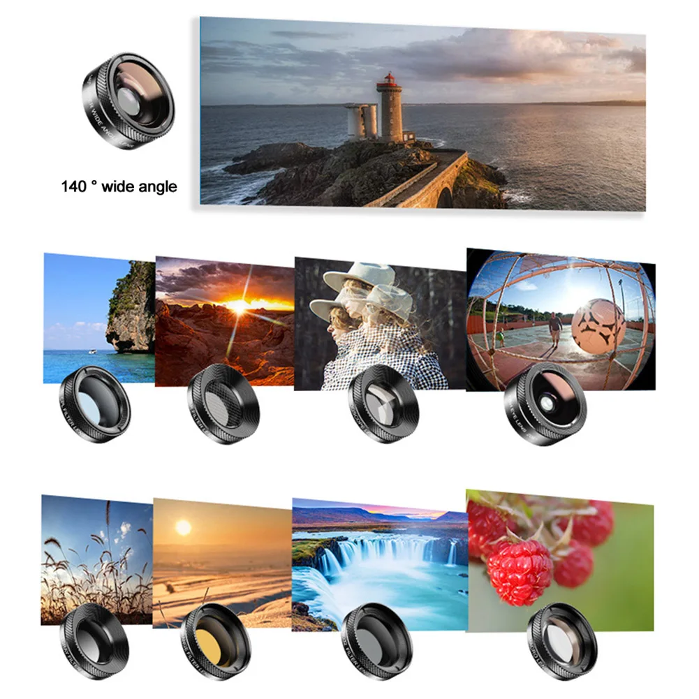11 In 1 Home Portable Gift Universal Photography Clip On Professional Travel Accessories Smartphone Lens Kit Wide Angle Easy Use
11 In 1 Home Portable Gift Universal Photography Clip On Professional Travel Accessories Smartphone Lens Kit Wide Angle Easy Use