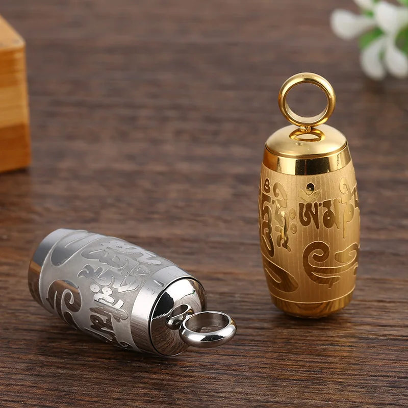 Titanium Steel Prayer Wheel Mantra Buddhism Rotatable Necklace Cremation Jewelry Capsule Ash Urn Holder Om Mani Padme Hum
Titanium Steel Prayer Wheel Mantra Buddhism Rotatable Necklace Cremation Jewelry Capsule Ash Urn Holder Om Mani Padme Hum