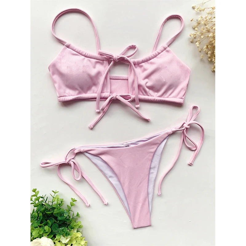 Solid Hollow Out Bikini Set Sexy Swimsuit Women Bandage Swimwear Push Up Bikini Thong String Bathing Suit Beach Wear Women
Solid Hollow Out Bikini Set Sexy Swimsuit Women Bandage Swimwear Push Up Bikini Thong String Bathing Suit Beach Wear Women