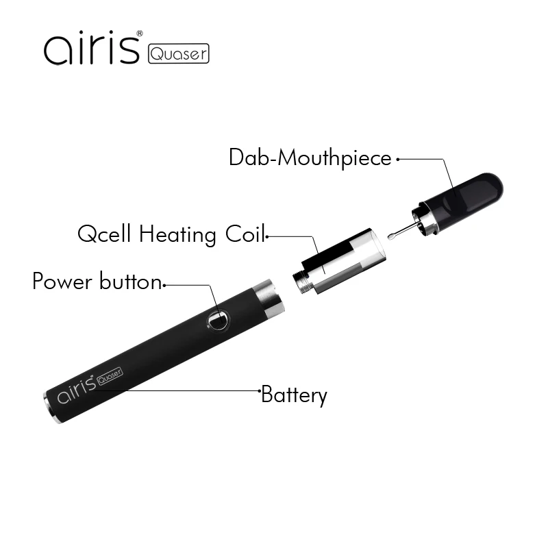 Оригинальный Airistech Airis Quaser комплект Vape встроенный аккумулятор 350 мАч 1.8ohm Qcell