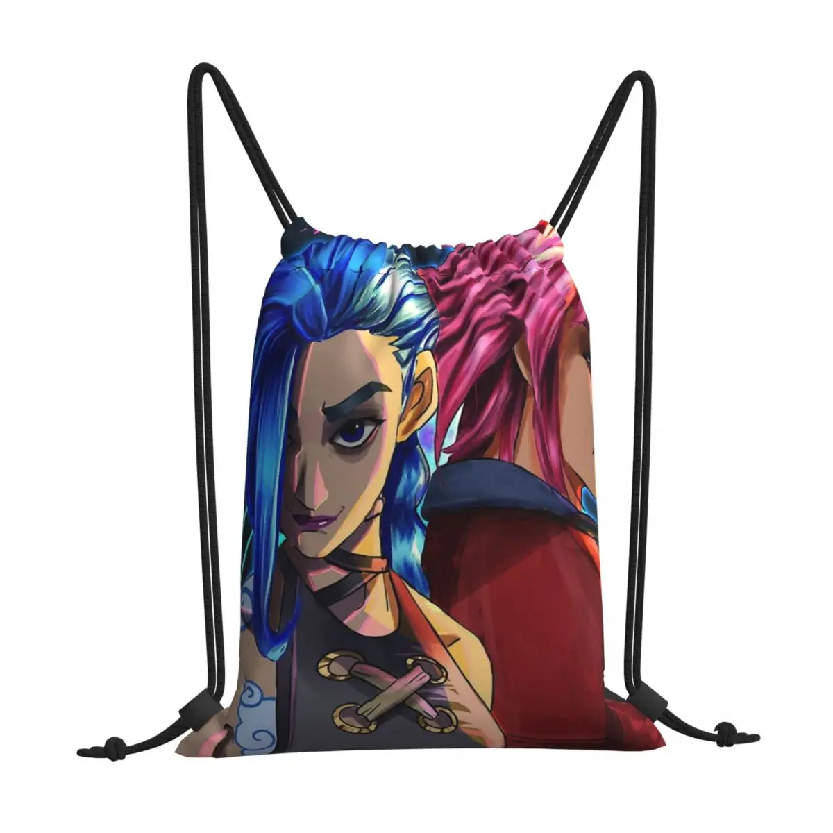Jinx VI Arcane League of Legends Kawaii Сумки на шнурке для хранения спортивной обуви одежды Многофункциональный портативный рюкзак для подростков
Jinx VI Arcane League of Legends Kawaii Сумки на шнурке для хранения спортивной обуви одежды Многофункциональный портативный рюкзак для подростков