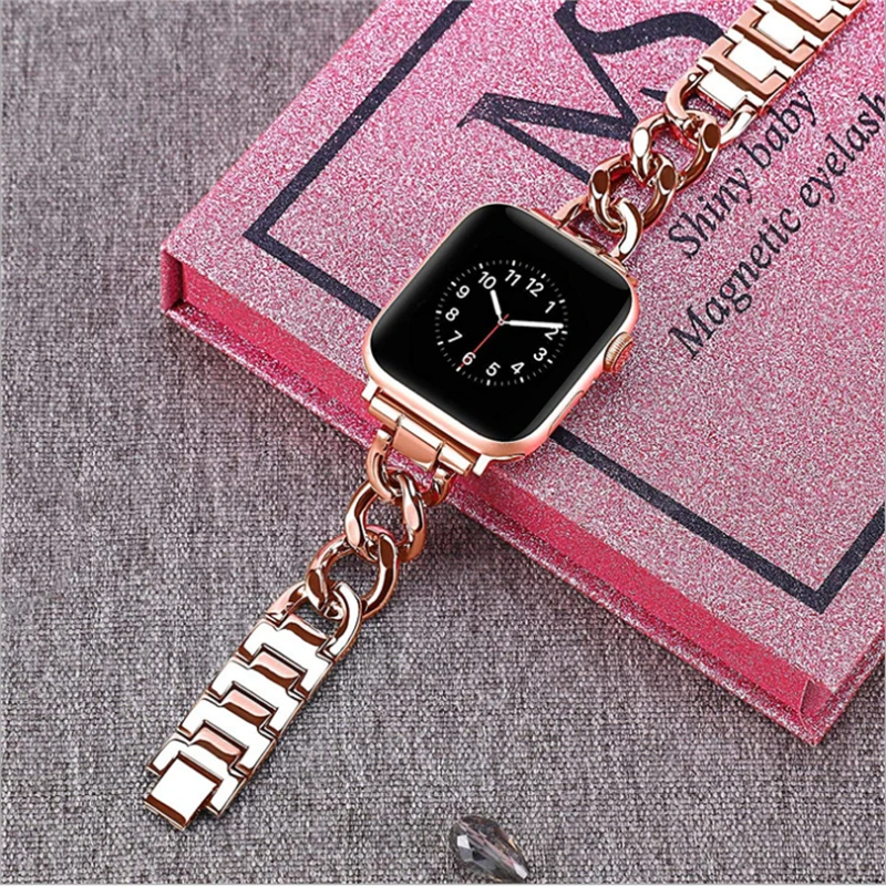 Stainless Steel Bracelet For Apple Watch SE Strap Series 6 Band 44mm 40mm iWatch 5 4 Chain Watchbands For Applewatch 3 42mm 38mm
Stainless Steel Bracelet For Apple Watch SE Strap Series 6 Band 44mm 40mm iWatch 5 4 Chain Watchbands For Applewatch 3 42mm 38mm