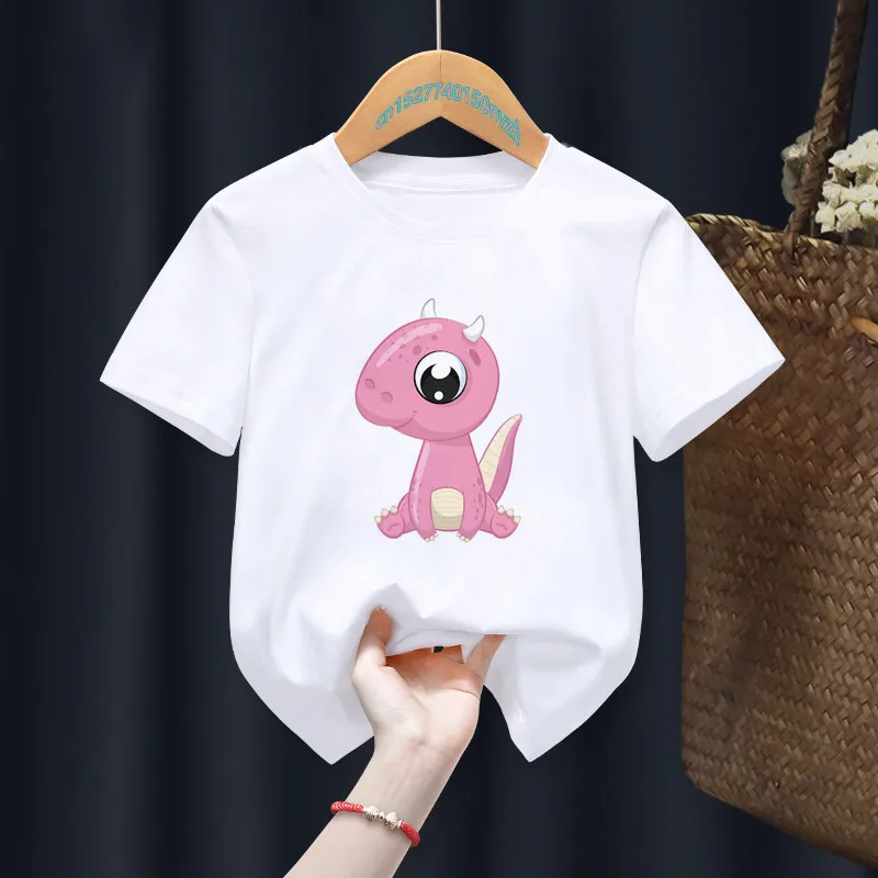 Cute Baby Dinosaur Funny Cartoon White Kid T-shirts Boy Animal Tops Tee Children Summer Girl Gift Present Clothes ,Drop Ship
Cute Baby Dinosaur Funny Cartoon White Kid T-shirts Boy Animal Tops Tee Children Summer Girl Gift Present Clothes ,Drop Ship
