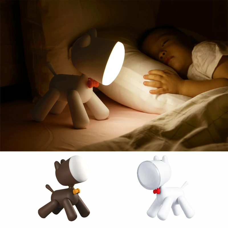 Cute Dog LED Night Light Lovely Puppy Decor Rechargeable Soft Light for Kid Baby Children Gift Bedroom Bedside Desk Table Lamp
Cute Dog LED Night Light Lovely Puppy Decor Rechargeable Soft Light for Kid Baby Children Gift Bedroom Bedside Desk Table Lamp
