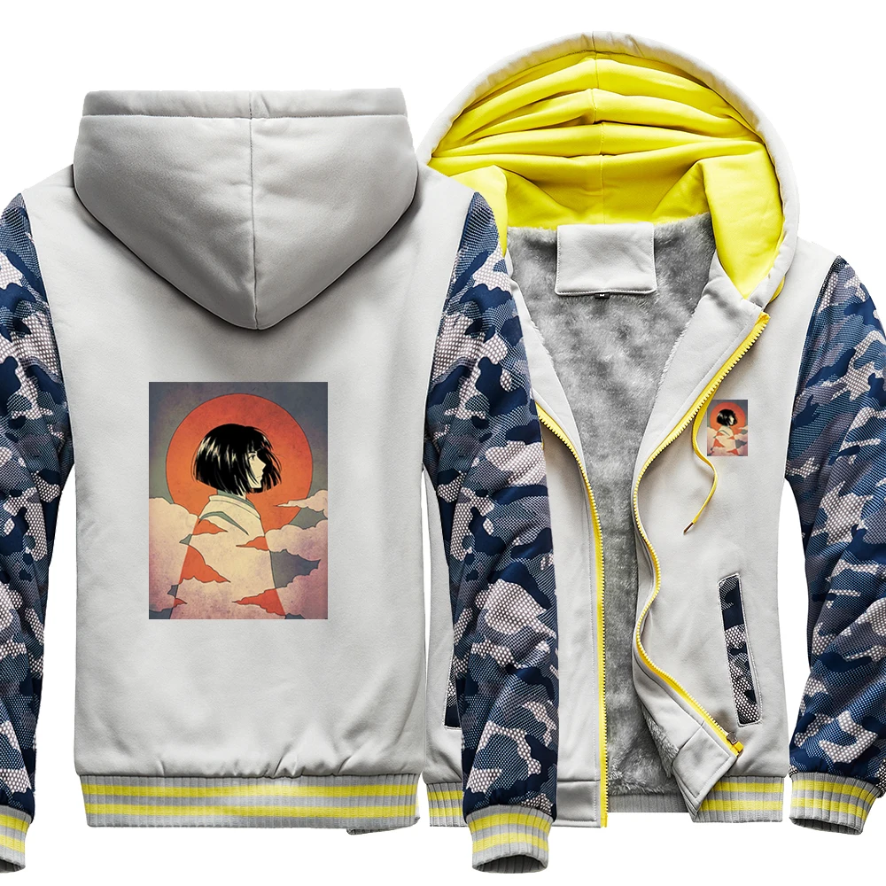 Spirited Away Japanese Anime Nigihayami Kohakunushi Camo Raglan Thick Hoodies Winter Warm Printed Sweatshirts Coat Men Jackets
Spirited Away Japanese Anime Nigihayami Kohakunushi Camo Raglan Thick Hoodies Winter Warm Printed Sweatshirts Coat Men Jackets