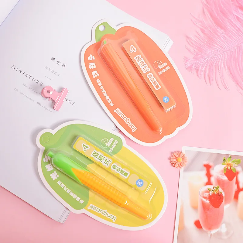 Coloffice 1PC Fountain Pen +4 PCs Ink sac Cute Soft Silicone Corn Pumpkin Pen Ink Bag Set Student Pen Gift For Kids Stationery
Coloffice 1PC Fountain Pen +4 PCs Ink sac Cute Soft Silicone Corn Pumpkin Pen Ink Bag Set Student Pen Gift For Kids Stationery
