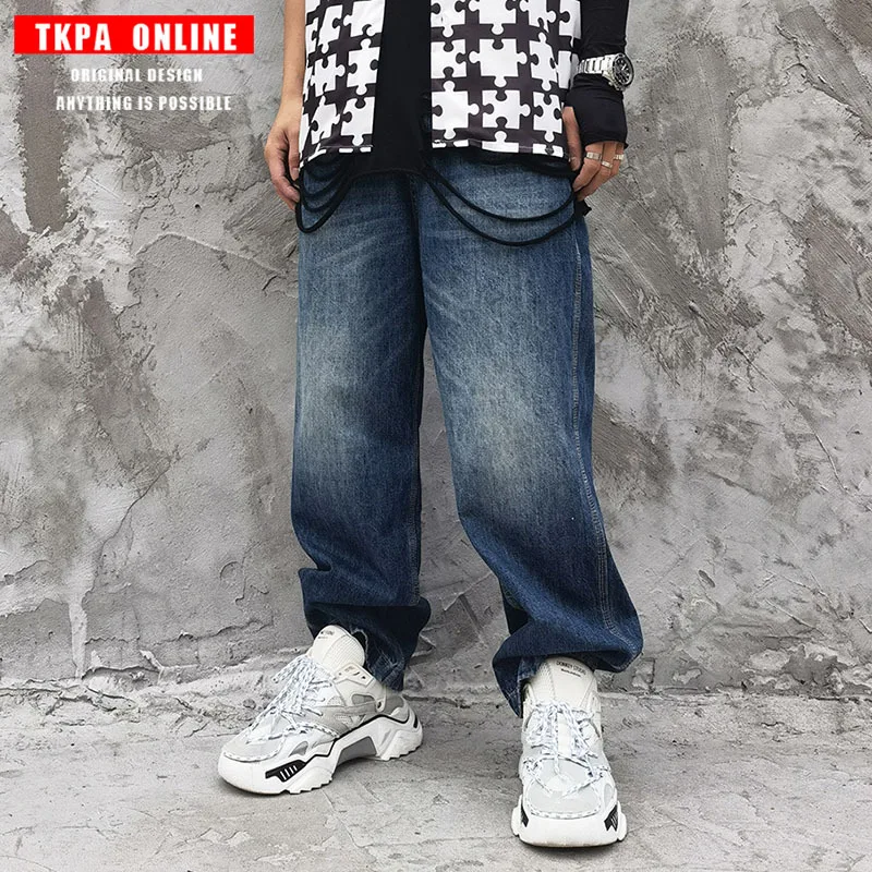 2021 American Style Retro Washed Distressed Straight Jeans Men's Korean Style Hip Hop Trend Loose Casual Wide-Leg Pants
2021 American Style Retro Washed Distressed Straight Jeans Men's Korean Style Hip Hop Trend Loose Casual Wide-Leg Pants