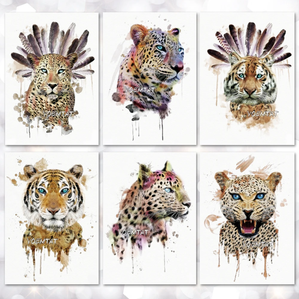 Waterproof Temporary Tattoo Sticker Wild Style Tiger Leopard Pattern Tattoo Water Transfer Body Art Fake Tattoo For Women Men
Waterproof Temporary Tattoo Sticker Wild Style Tiger Leopard Pattern Tattoo Water Transfer Body Art Fake Tattoo For Women Men