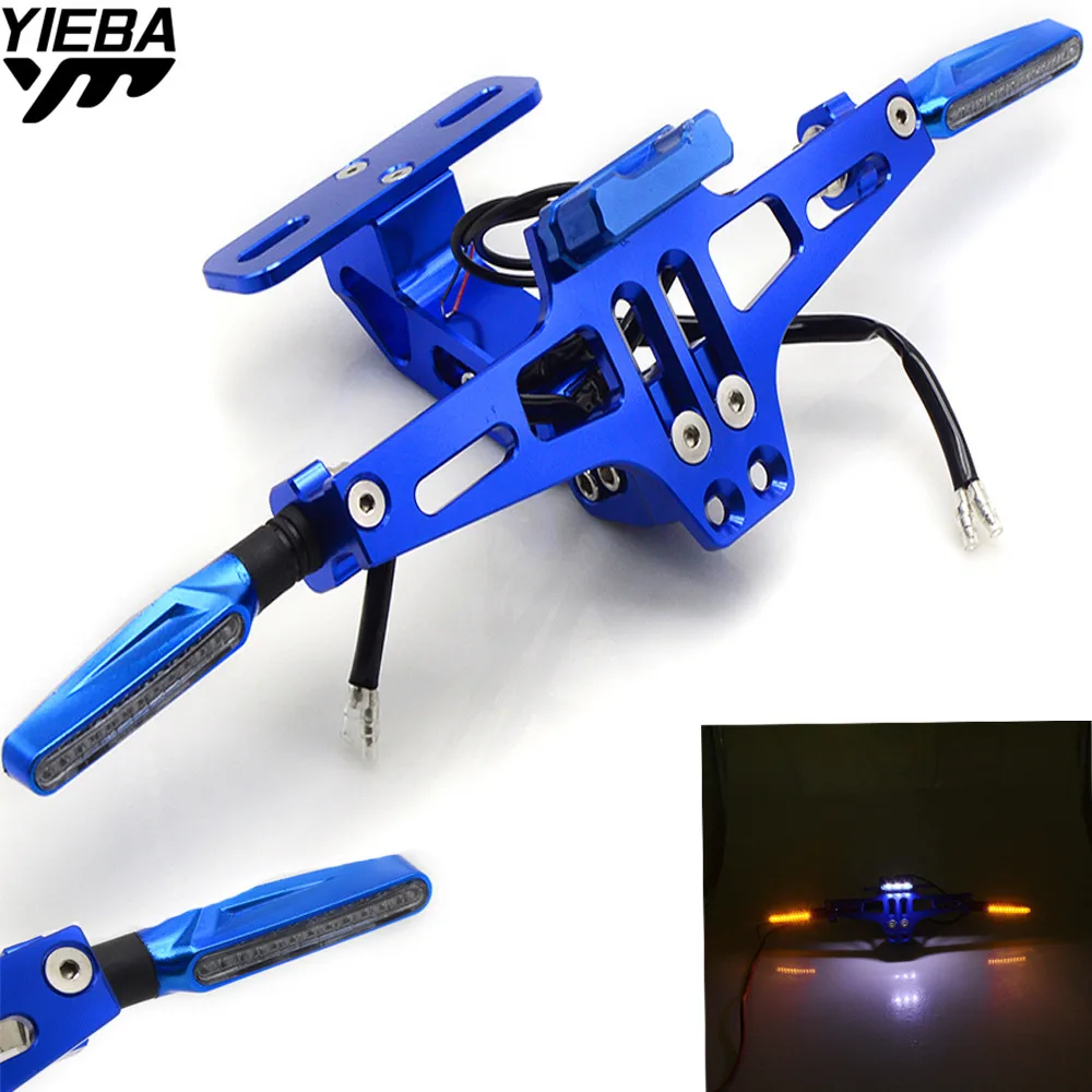 Universal Motorcycle Bracket Licence Plate Holder Turn Light For honda CBR 1000RR CBR 250RR Yamaha FZ6R YZF R25 R125 GSXR 750
Universal Motorcycle Bracket Licence Plate Holder Turn Light For honda CBR 1000RR CBR 250RR Yamaha FZ6R YZF R25 R125 GSXR 750