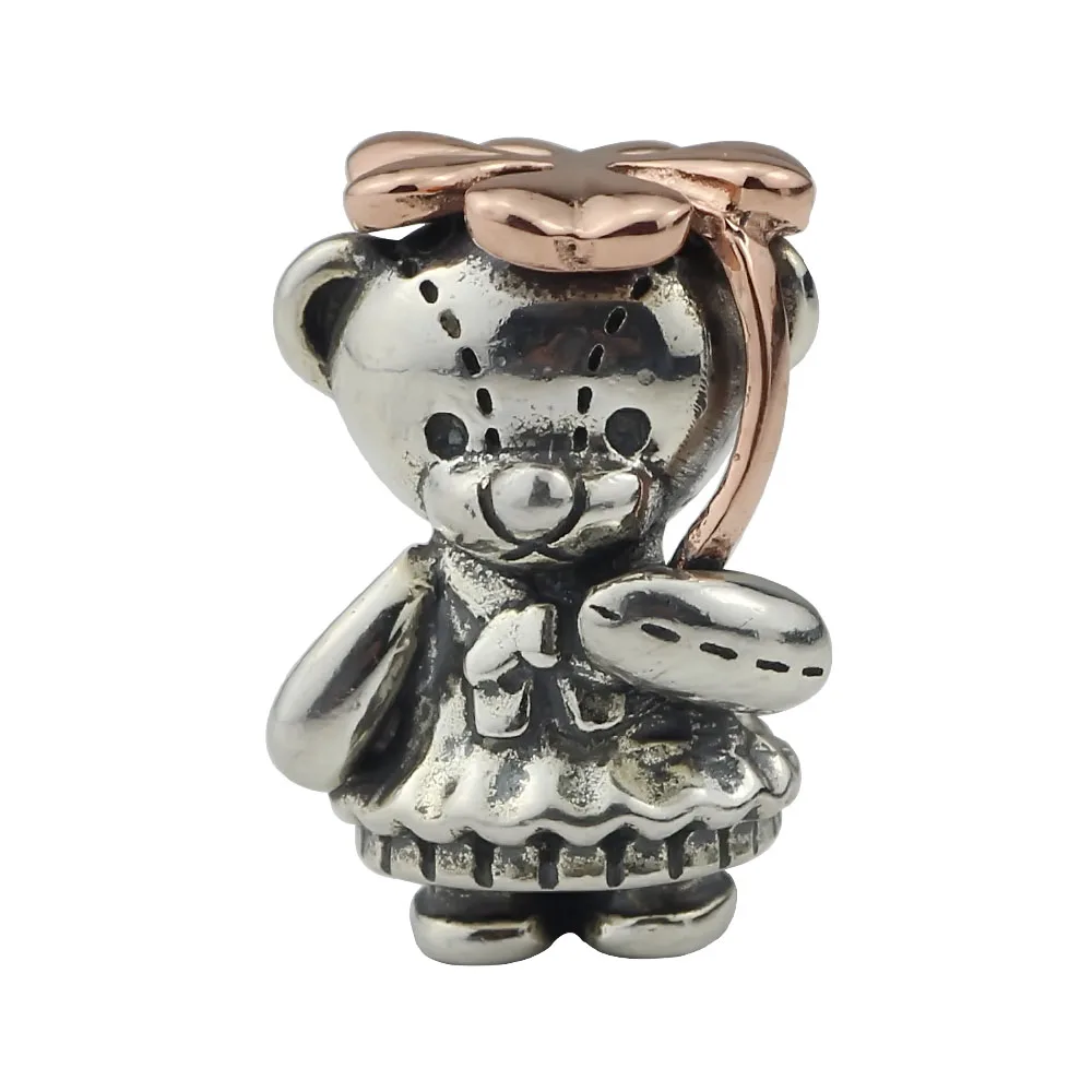 925 Sterling Silver Rose Gold 9K Little Bear Sister Fit European Troll 3.0mm Bracelet Jewelry
925 Sterling Silver Rose Gold 9K Little Bear Sister Fit European Troll 3.0mm Bracelet Jewelry