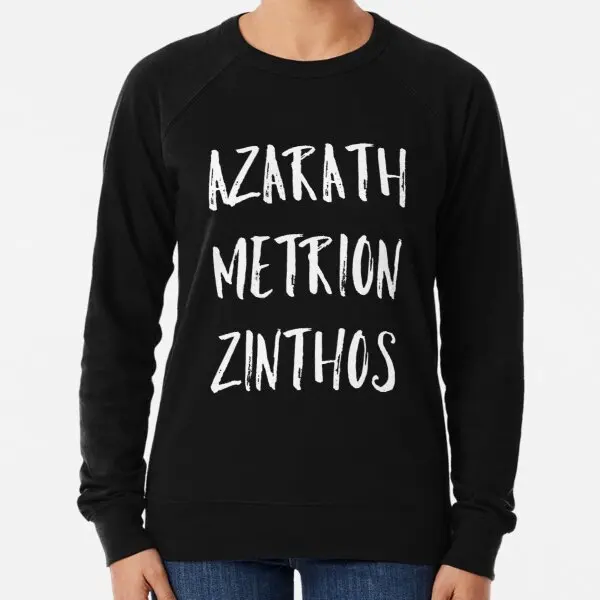 Azarath Metrion Zinthos Print Black Lightweight Sweatshirt Autumn Men Women Suit O Neck Ladies Hoodies Pullovers Fashion
Azarath Metrion Zinthos Print Black Lightweight Sweatshirt Autumn Men Women Suit O Neck Ladies Hoodies Pullovers Fashion