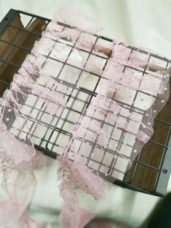9cm Wide Pink Dot Fold Wrinkle Ruffled Tulle Lace Decor Ribbon Collar Applique Sewing Neckline Wedding Edge Decorative Dentelle
9cm Wide Pink Dot Fold Wrinkle Ruffled Tulle Lace Decor Ribbon Collar Applique Sewing Neckline Wedding Edge Decorative Dentelle