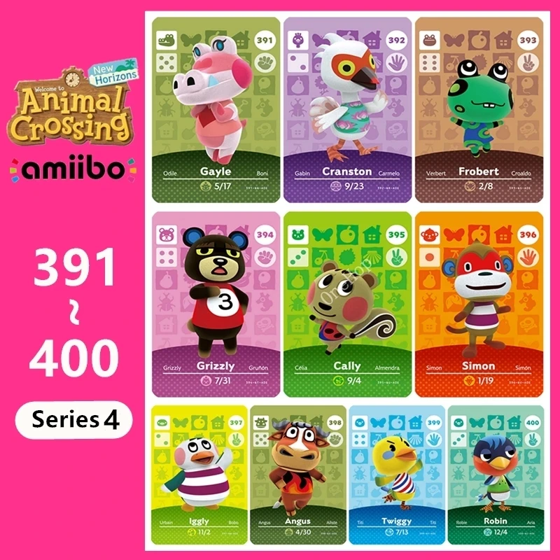 Animal Croxxing NO.391~400 Hot Villager For Animal Card Series 4 Game NS Switch 3DS NFC Ntag215 Chip Card New Horizons
Animal Croxxing NO.391~400 Hot Villager For Animal Card Series 4 Game NS Switch 3DS NFC Ntag215 Chip Card New Horizons