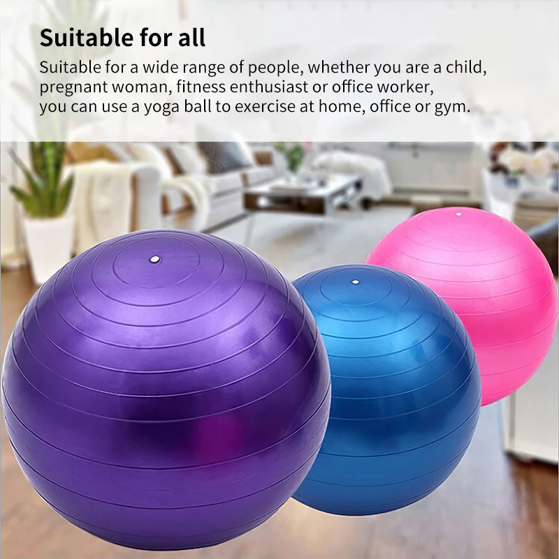 PVC Fitness Balls Yoga Ball Thickened Explosion-Proof Exercise Home Gym Pilates Yoga Ball Sports Equipment Balance Ball 75cm
PVC Fitness Balls Yoga Ball Thickened Explosion-Proof Exercise Home Gym Pilates Yoga Ball Sports Equipment Balance Ball 75cm