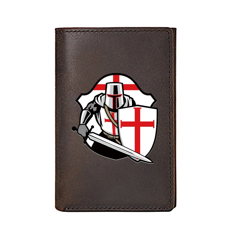 High Quality Men Women Wallet Genuine Leather Crusader Knight Printing Card Holders Male Slim Mini Short Purse
High Quality Men Women Wallet Genuine Leather Crusader Knight Printing Card Holders Male Slim Mini Short Purse