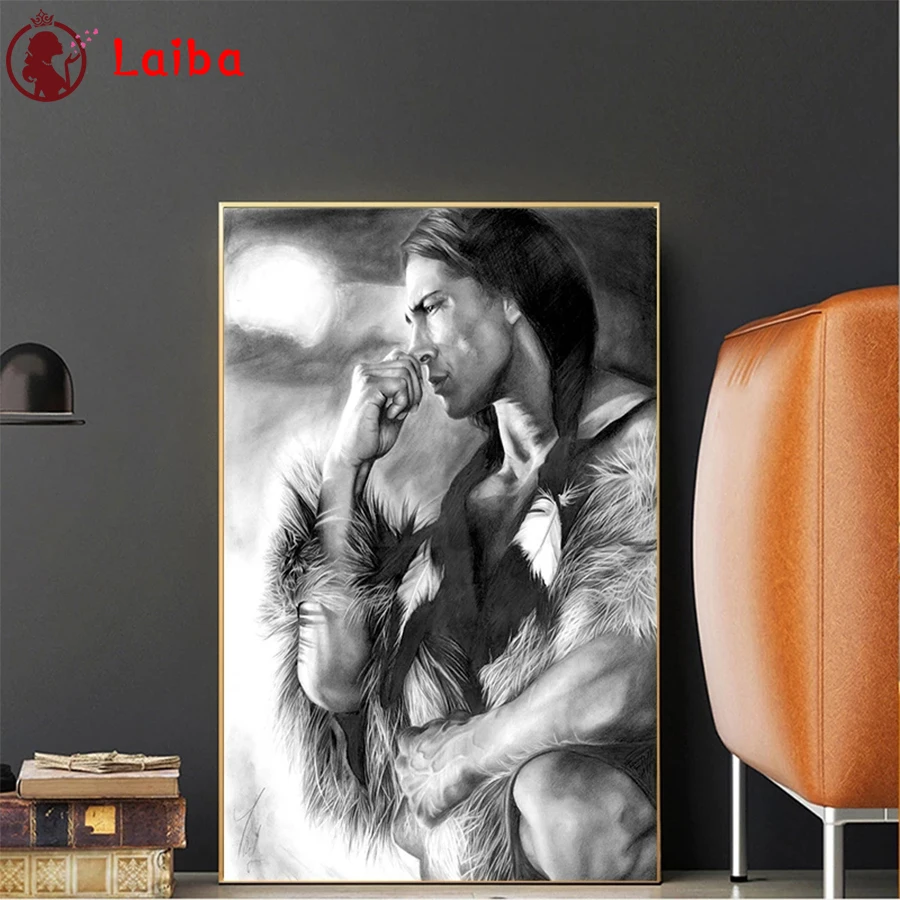 DIY Diamond Painting Black and white indians Full Square Diamond Embroidery sale Cross Stitch sets Mosaic Portrait Handmade Gift
DIY Diamond Painting Black and white indians Full Square Diamond Embroidery sale Cross Stitch sets Mosaic Portrait Handmade Gift