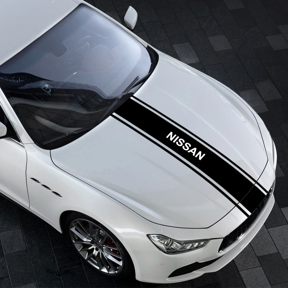 Universal Vinyl Decals Auto Car Hood Stripes Sticker for Nissan Nismo Tiida Skyline X-Trail Almera Auto Accessories Hood Sticker
Universal Vinyl Decals Auto Car Hood Stripes Sticker for Nissan Nismo Tiida Skyline X-Trail Almera Auto Accessories Hood Sticker
