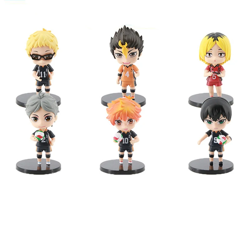 6 Pieces Anime Haikyuu Yu Nishinoya Kozume Kenma Sugawara Koushi Shoyo Hinata Action Figure PVC Collection Model Dolls for Gifts
6 Pieces Anime Haikyuu Yu Nishinoya Kozume Kenma Sugawara Koushi Shoyo Hinata Action Figure PVC Collection Model Dolls for Gifts