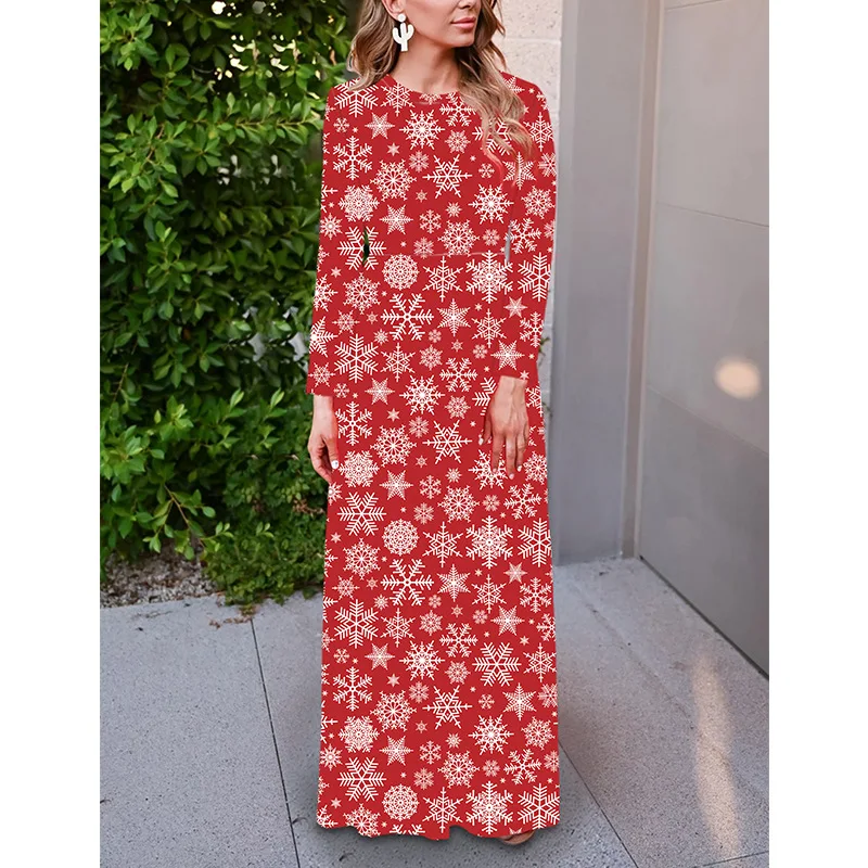 BAMBOOBOY Women Elegant New Autumn Winter Printed Long Sleeve Fitted Casual Party Christmas A Line Maxi Dress FC699
BAMBOOBOY Women Elegant New Autumn Winter Printed Long Sleeve Fitted Casual Party Christmas A Line Maxi Dress FC699