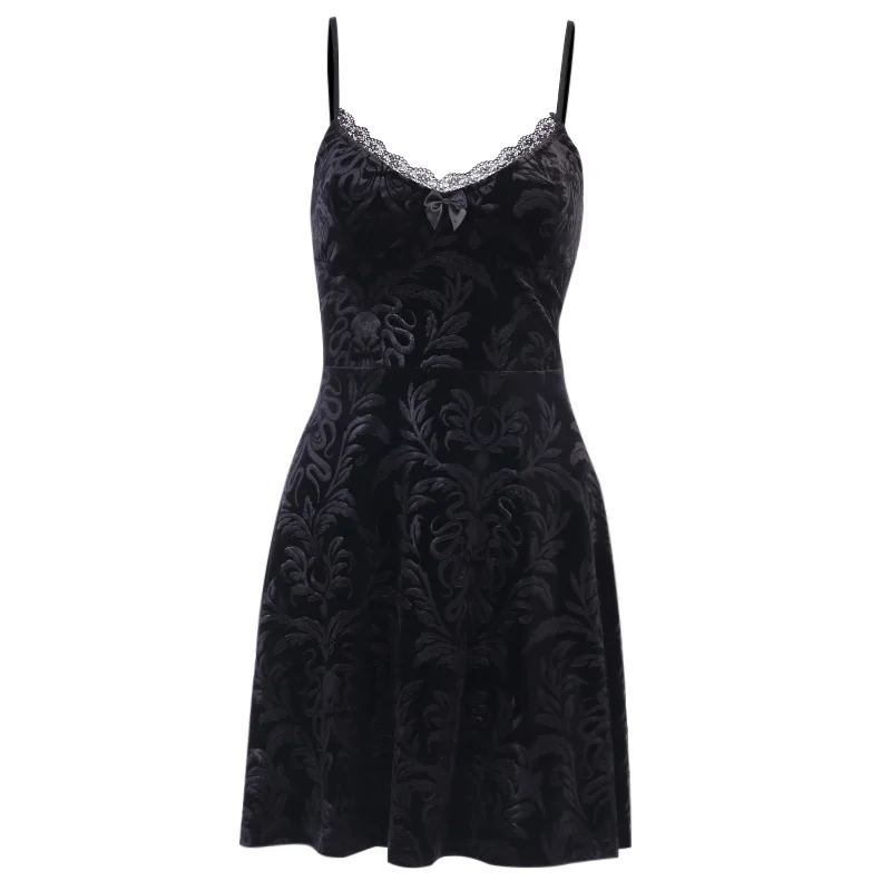 Sexy Spaghetti Straps Black Mini Dress Gothic Harajuku Vintage Print Lace Pleated Dress 2021 Summer Sleeveless Party Dress
Sexy Spaghetti Straps Black Mini Dress Gothic Harajuku Vintage Print Lace Pleated Dress 2021 Summer Sleeveless Party Dress