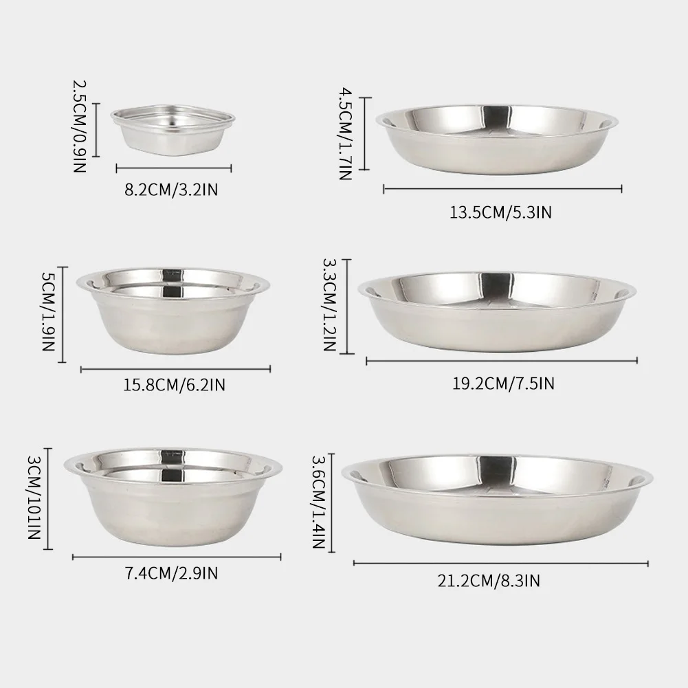 22PCS Stainless Steel Plate Bowl Portable Camping Round Picnic Dinner Dishes Accessories For Camping Outdoor Hiking Travel 
22PCS Stainless Steel Plate Bowl Portable Camping Round Picnic Dinner Dishes Accessories For Camping Outdoor Hiking Travel
