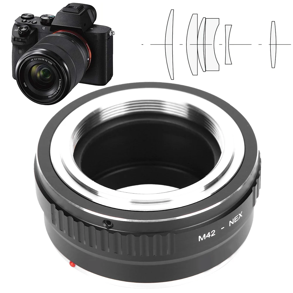 Монтажное кольцо Fikaz M42-NEX для объектива M42, крепление для объективов Sony E Mount Cameralens
Монтажное кольцо Fikaz M42-NEX для объектива M42, крепление для объективов Sony E Mount Cameralens