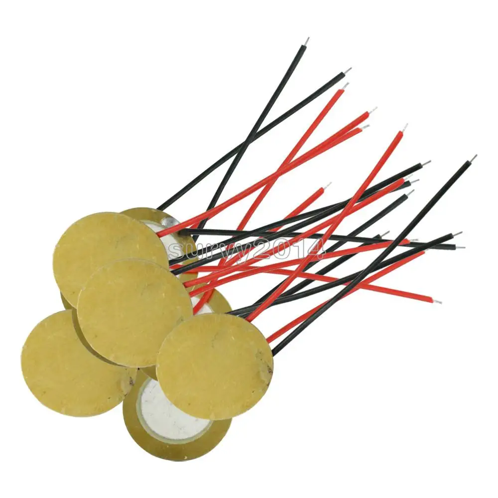 10pcs/lot 15mm Piezo Elements buzzer Sounder Sensor Trigger Drum Disc With Wire Copper Piezo buzzers For Arduino Loudspeaker
10pcs/lot 15mm Piezo Elements buzzer Sounder Sensor Trigger Drum Disc With Wire Copper Piezo buzzers For Arduino Loudspeaker