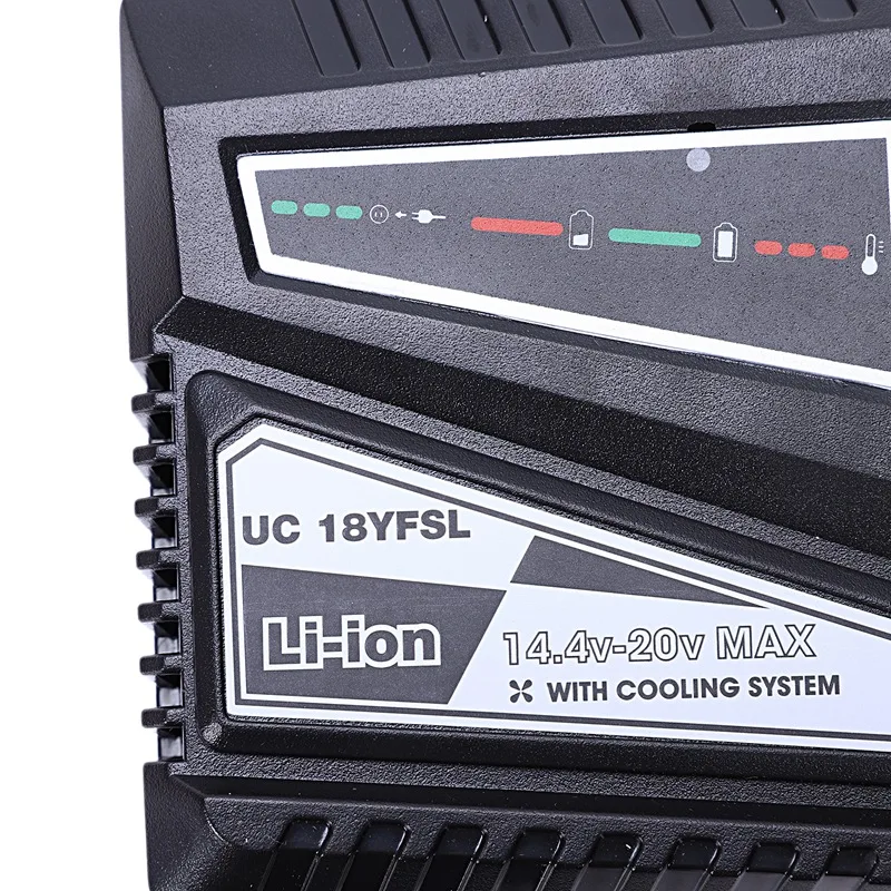 14.4/20V(Max) 4.5A Lithium Battery Charger For Hitachi Uc18Yfsl Bsl1415 Bsl1420 Bsl1430 Bsl1440 Bsl1450(Eu Plug)
14.4/20V(Max) 4.5A Lithium Battery Charger For Hitachi Uc18Yfsl Bsl1415 Bsl1420 Bsl1430 Bsl1440 Bsl1450(Eu Plug)